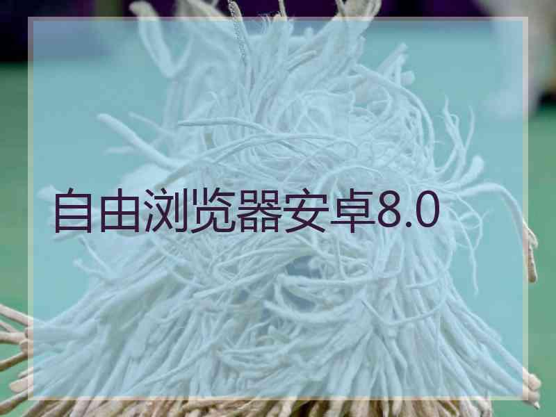 自由浏览器安卓8.0
