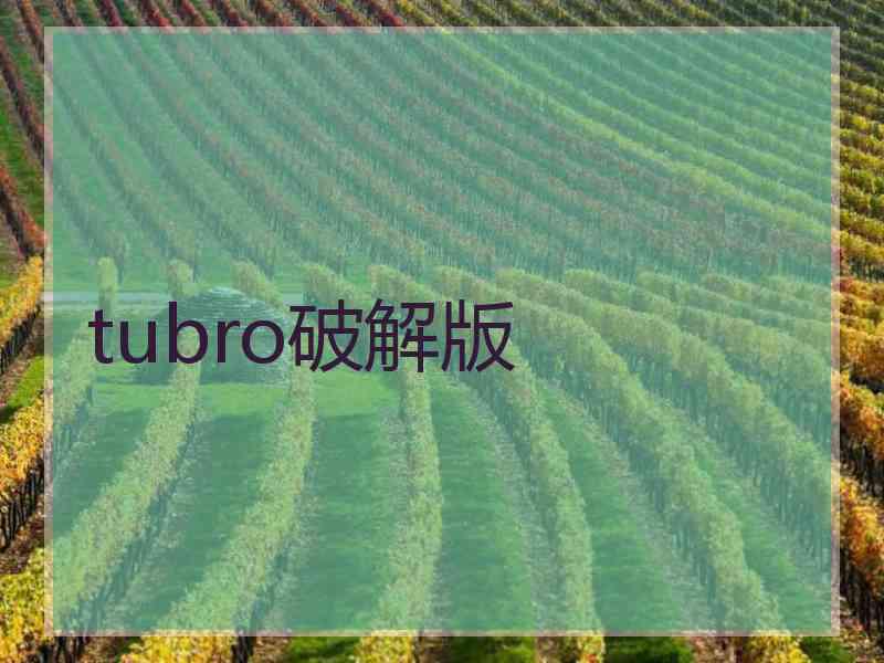 tubro破解版