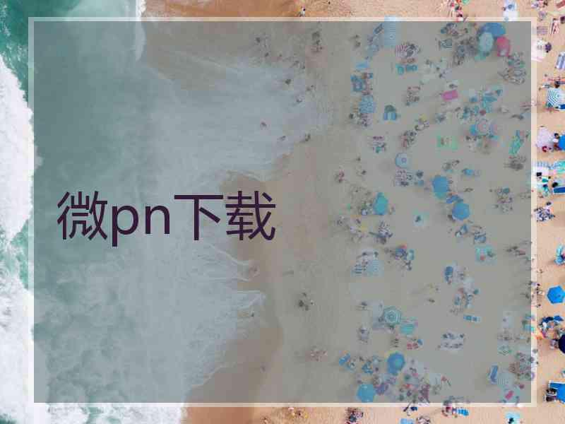 微pn下载