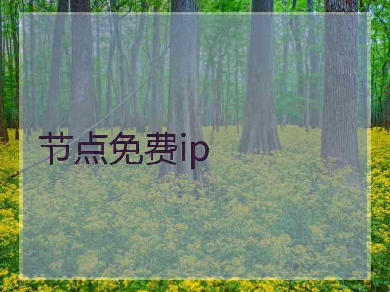 节点免费ip