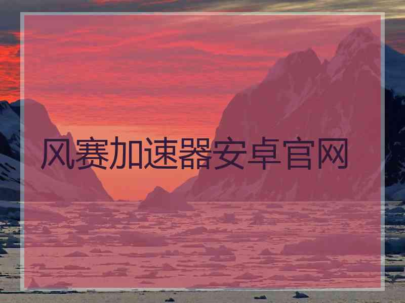 风赛加速器安卓官网