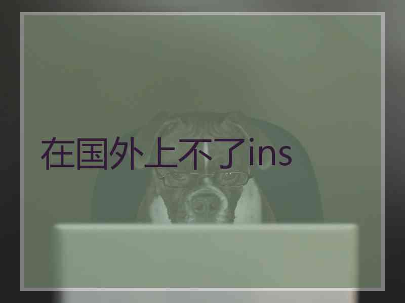 在国外上不了ins