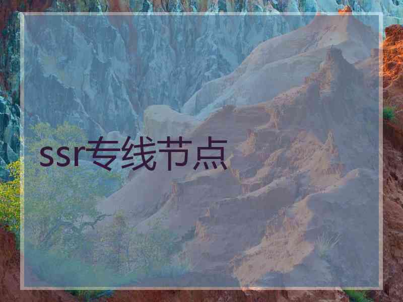 ssr专线节点