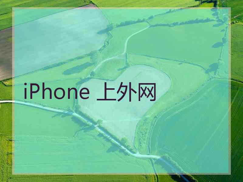 iPhone 上外网