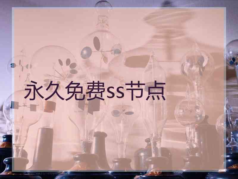 永久免费ss节点