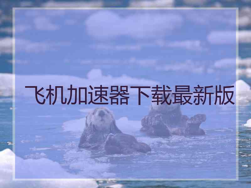 飞机加速器下载最新版
