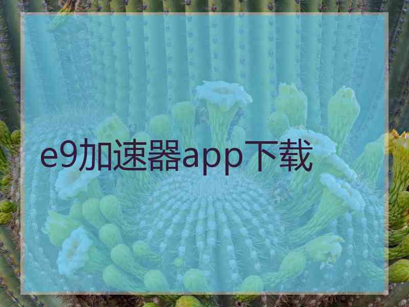 e9加速器app下载