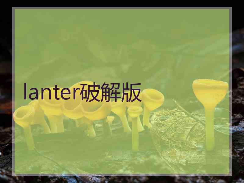lanter破解版