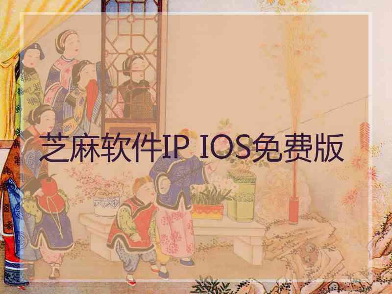 芝麻软件IP IOS免费版