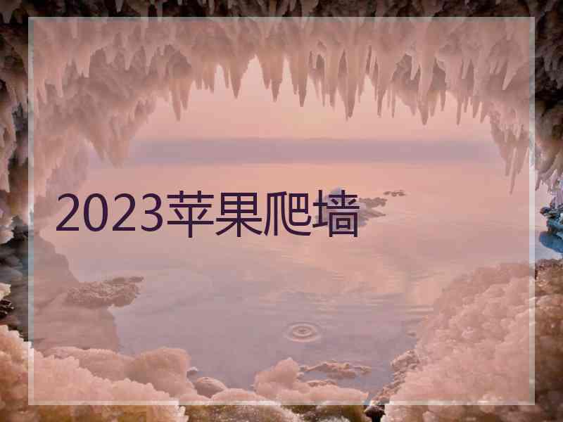 2023苹果爬墙