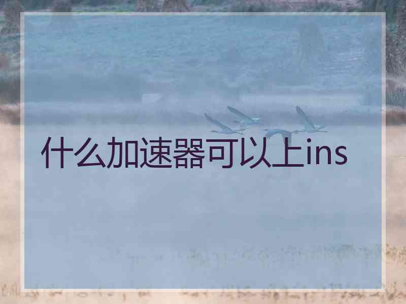 什么加速器可以上ins