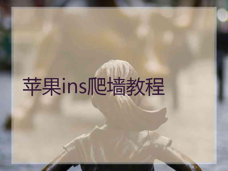 苹果ins爬墙教程